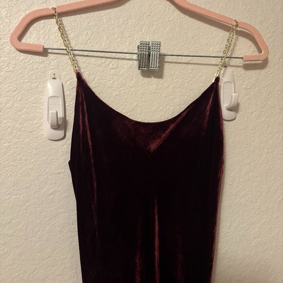 Reformation Ady Velvet Dress Purple - Size XS - Picture 3 of 7